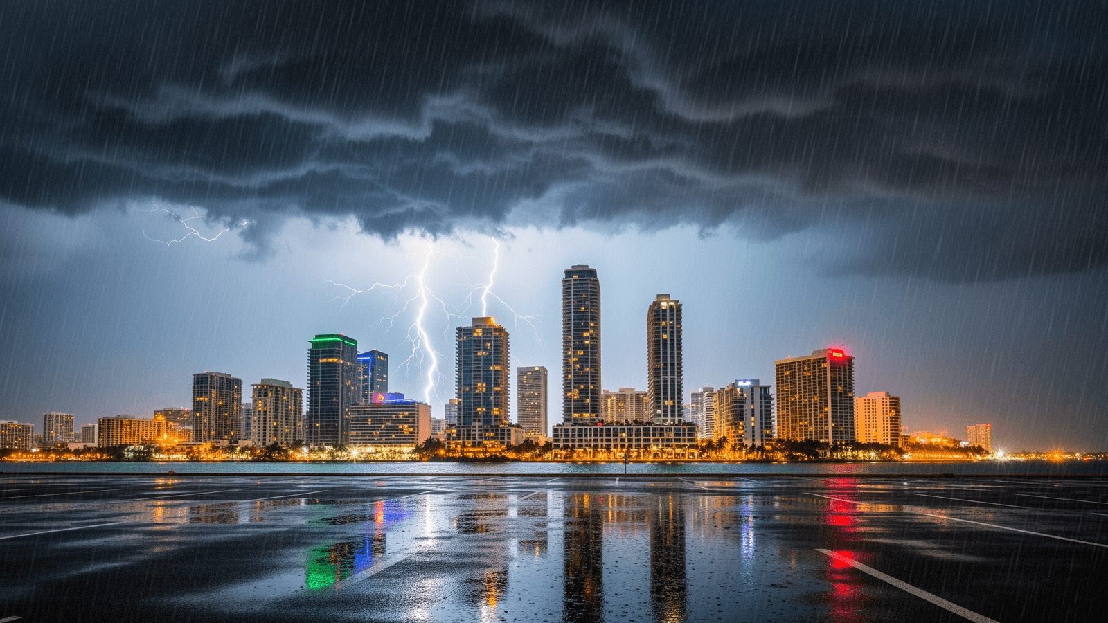 Ilustração: Miami: pancadas de chuva e trovoadas neste 2 de setembro; prepare o guarda-chuva