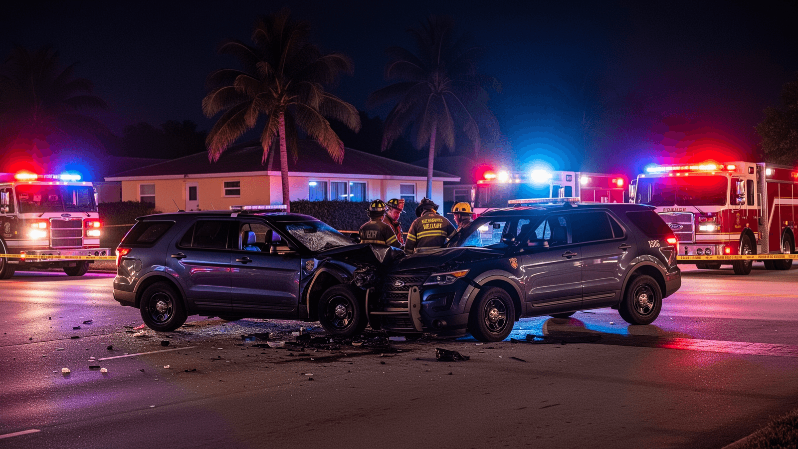 Ilustração: Acidente fatal envolve viatura descaracterizada do xerife em Miami-Dade; um morto