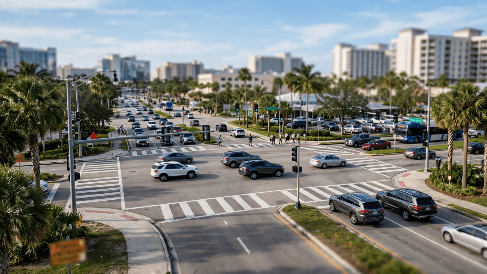 Ilustração: Orange County avança em negociação de calçadão de US$ 19,4 milhões na I-Drive; veja o que muda para brasileiros em Orlan