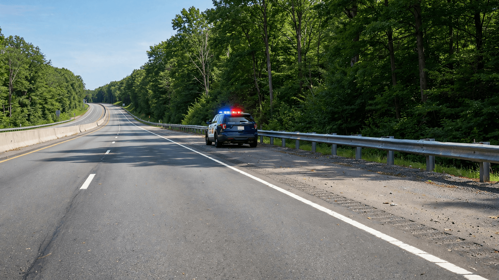 Ilustração: Passageiro atira contra carro em rodovia de Massachusetts e polícia procura suspeitos