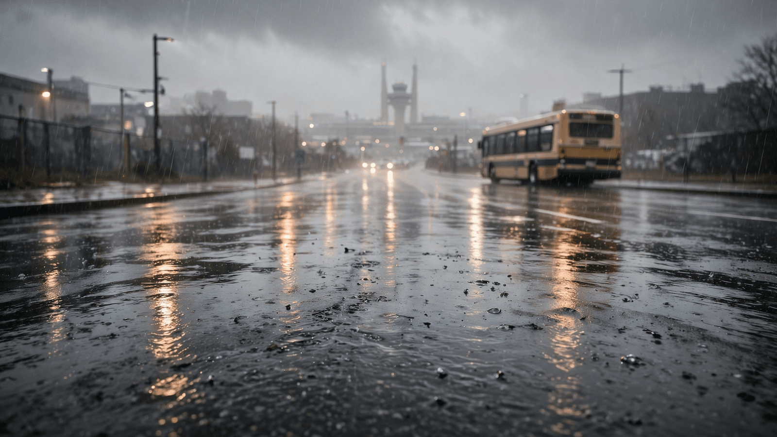 Ilustração: Massachusetts sob alerta de chuva e trovoadas: prepare-se para ruas escorregadias e voos atrasados