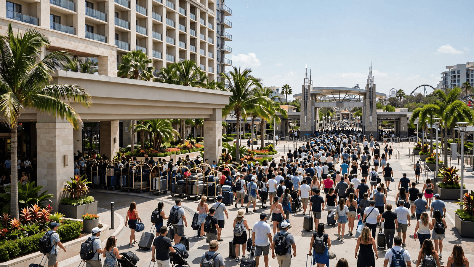 Ilustração: Turismo em Orlando bate recorde de arrecadação em julho de 2026