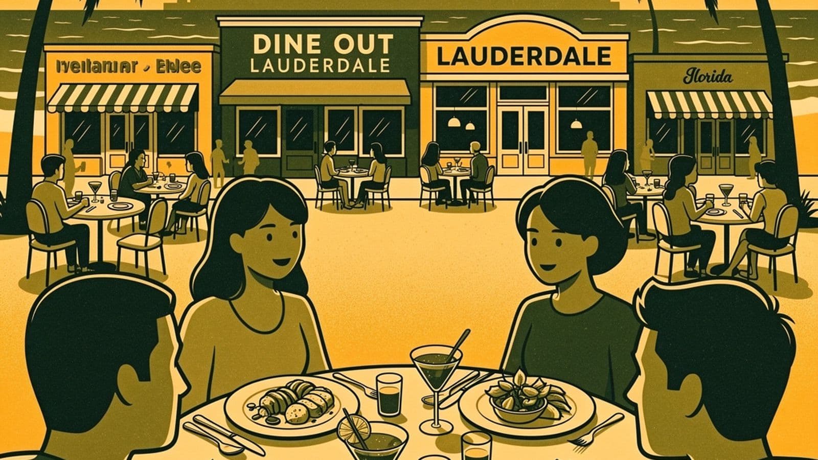 Ilustração: Dine Out Lauderdale está de volta: mais de 170 restaurantes com descontos em Broward