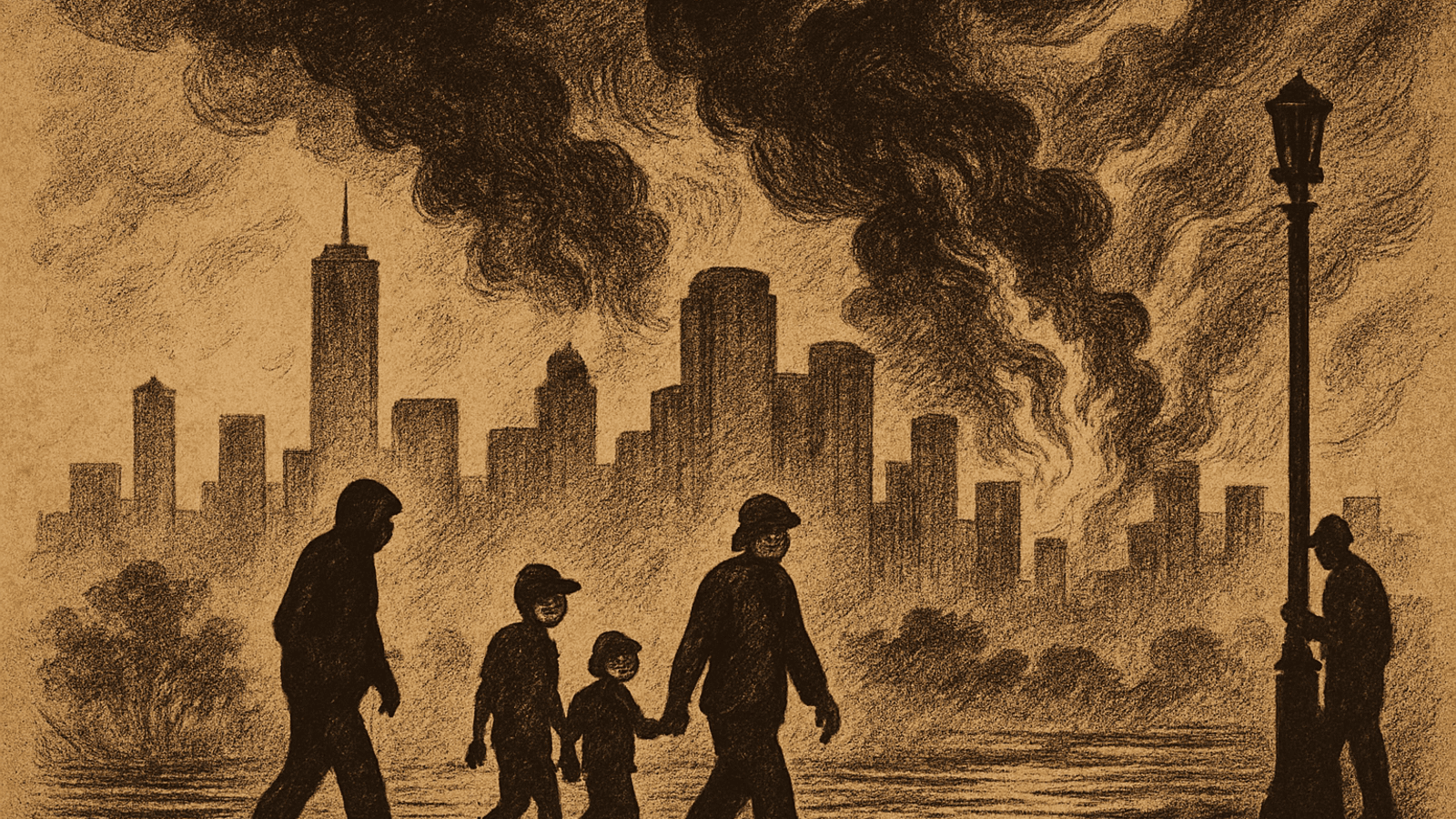 Ilustração interna: Fumaça de incêndios deixa várias cidades dos EUA com a pior qualidade do ar do mundo