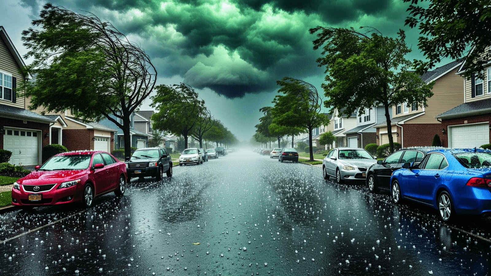 Ilustração: Tempestades severas com granizo e vento em Nova Jersey: alerta de terça a quinta