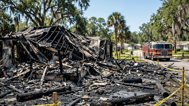 Incêndio em Geneva (FL) mata 4 cães e destrói casa; bombeiros investigam causas