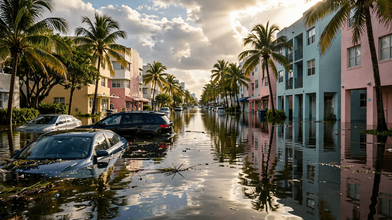 King tides alagam ruas e elevam risco nas praias de Miami e Fort Lauderdale