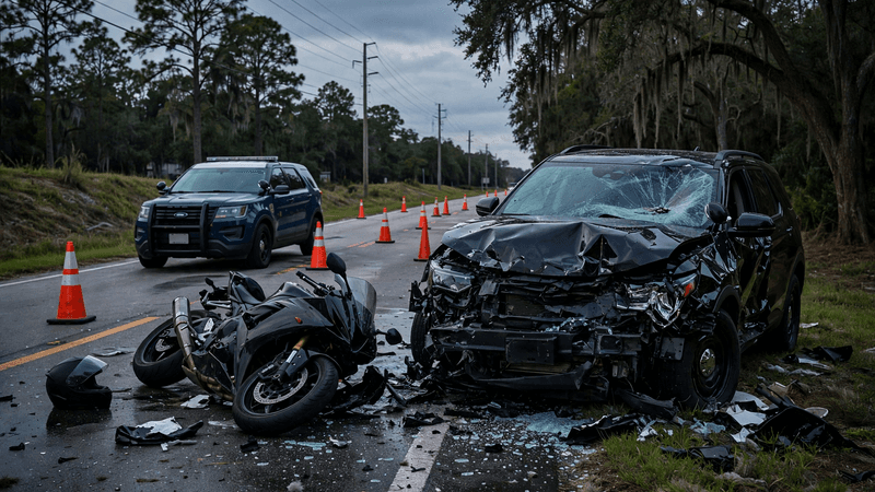 Motociclista de Orlando morre em colisão com SUV em Orange County; FHP investiga