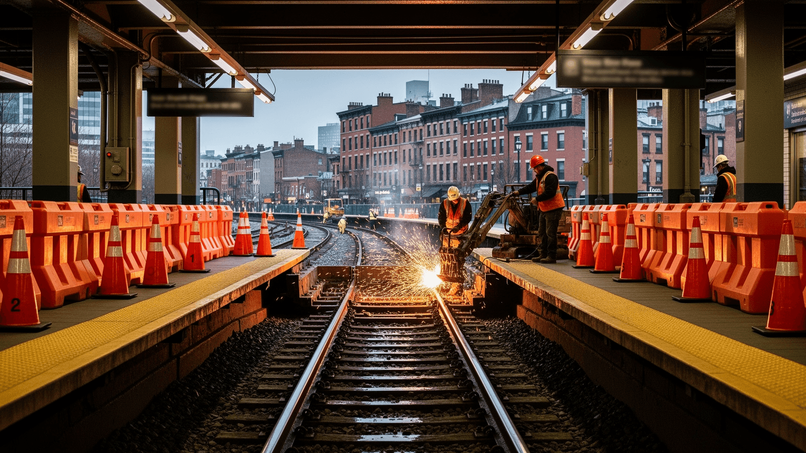 Ilustração: Linha Laranja de Boston fica 11 dias fechada para obras: saiba como isso afeta brasileiros