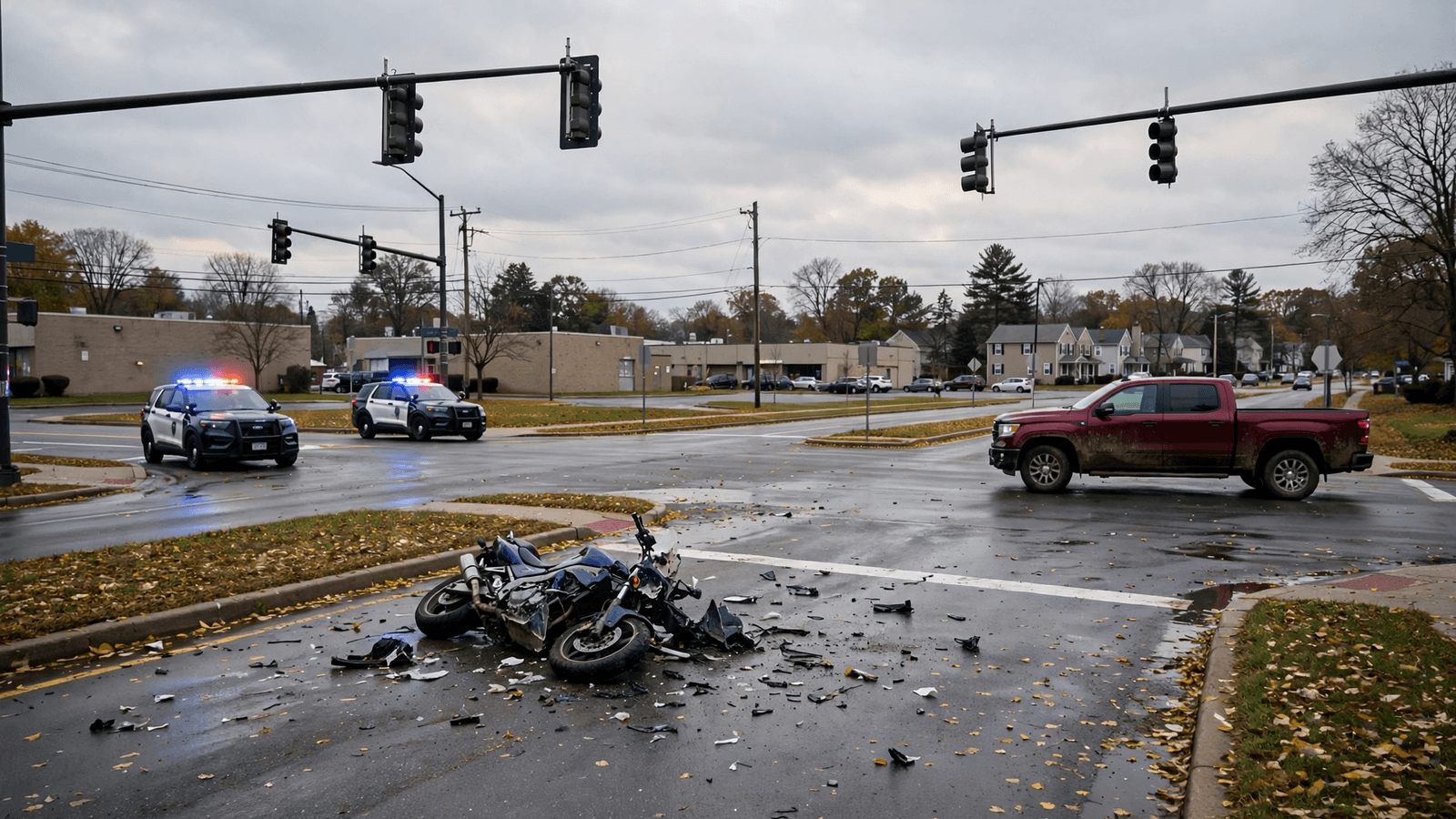 Ilustração: Motociclista de 29 anos morre em colisão com caminhonete em Bridgewater, NJ